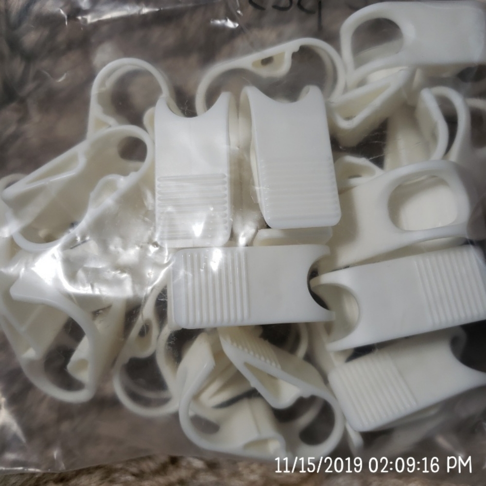 Tube line clamp, clip, clasp pkg 15 plastic